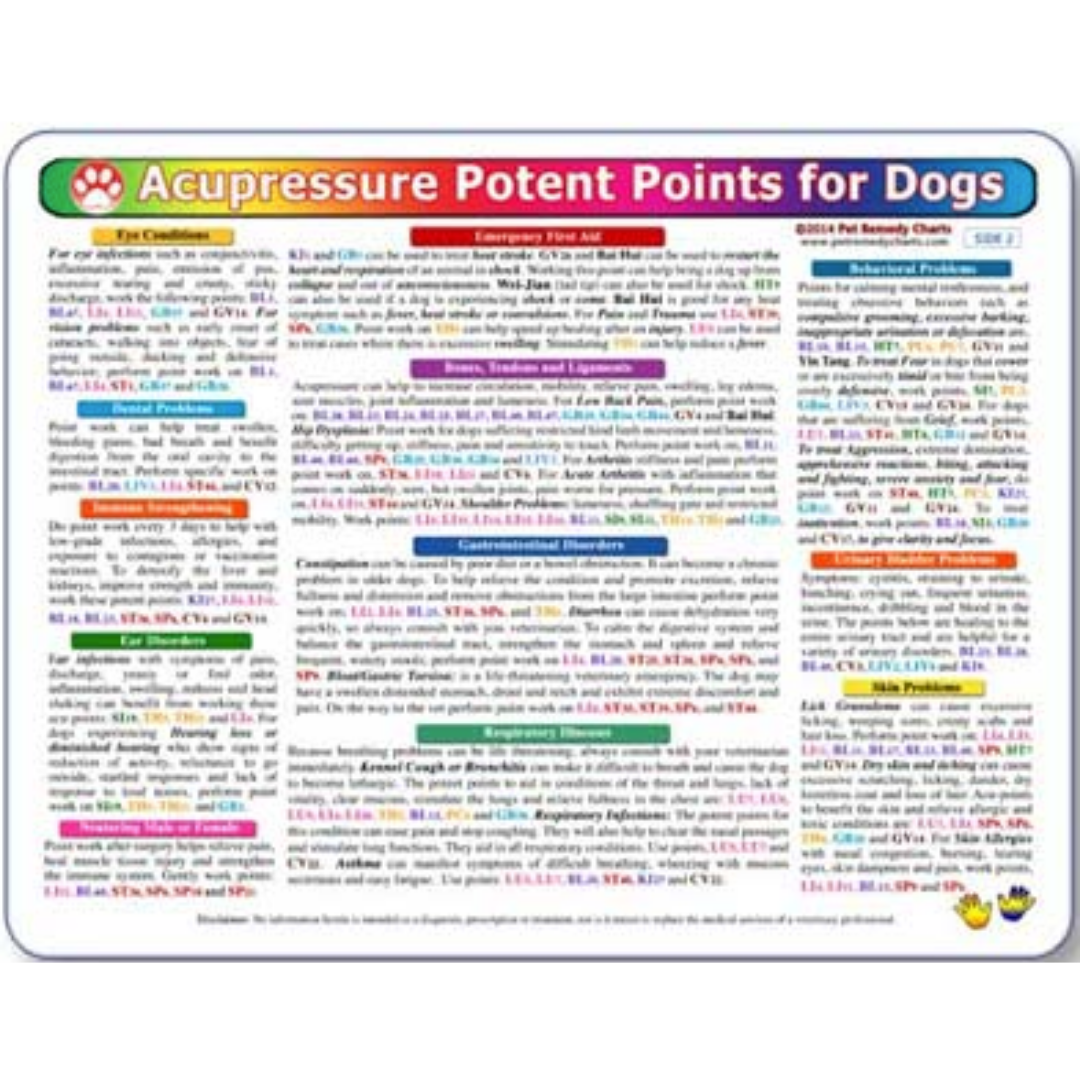 Home Remedy Charts for Conditions and Education for Pets