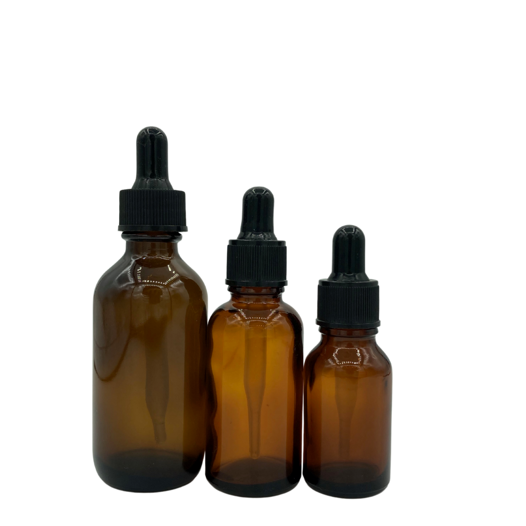 Amber Glass Dropper Bottles