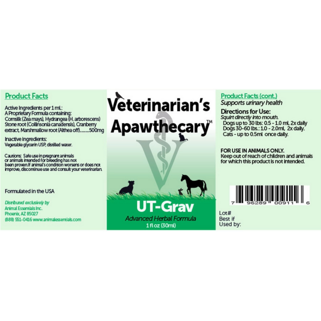 UT-Grav Organic Herbal Formula for Urinary Healthy for Pets by Animal Essentials