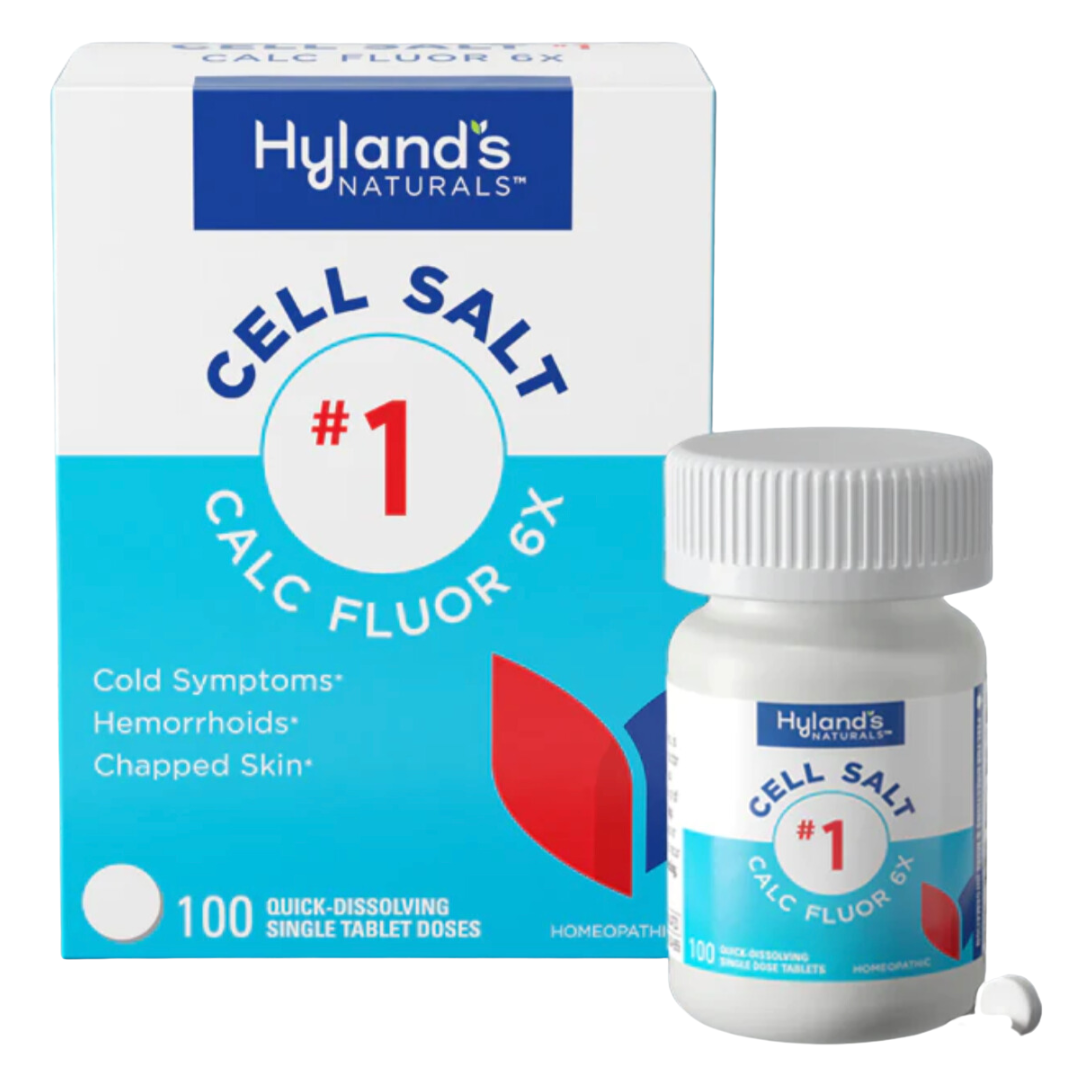 Hyland's Cell Salt #1 - Calcarea fluorica for Bones, Ligaments, and Teeth for Pets and People by Hyland's