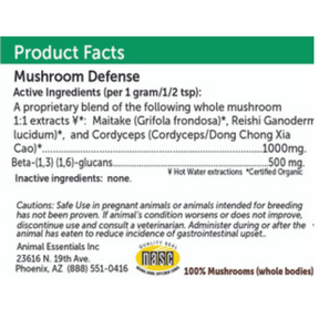 Mushroom Defense Multi-Mushroom Extract Powder for Dogs & Cats