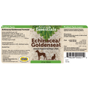 Echinacea/Goldenseal Herbal Combination for Infections by Animal Essentials