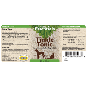 Tinkle Tonic Urinary Tract Support for Pets by Animal Essentials